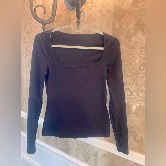 None Tops - Elegant Black Women's Top